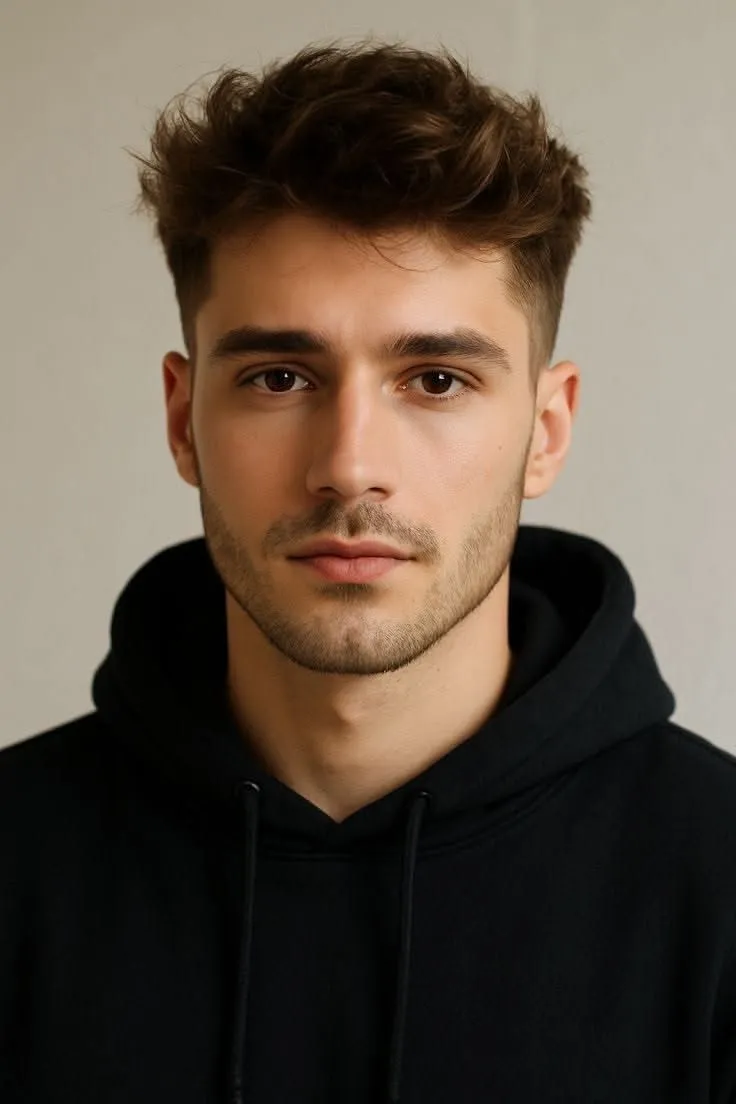 short straight hair fade for men style 4
