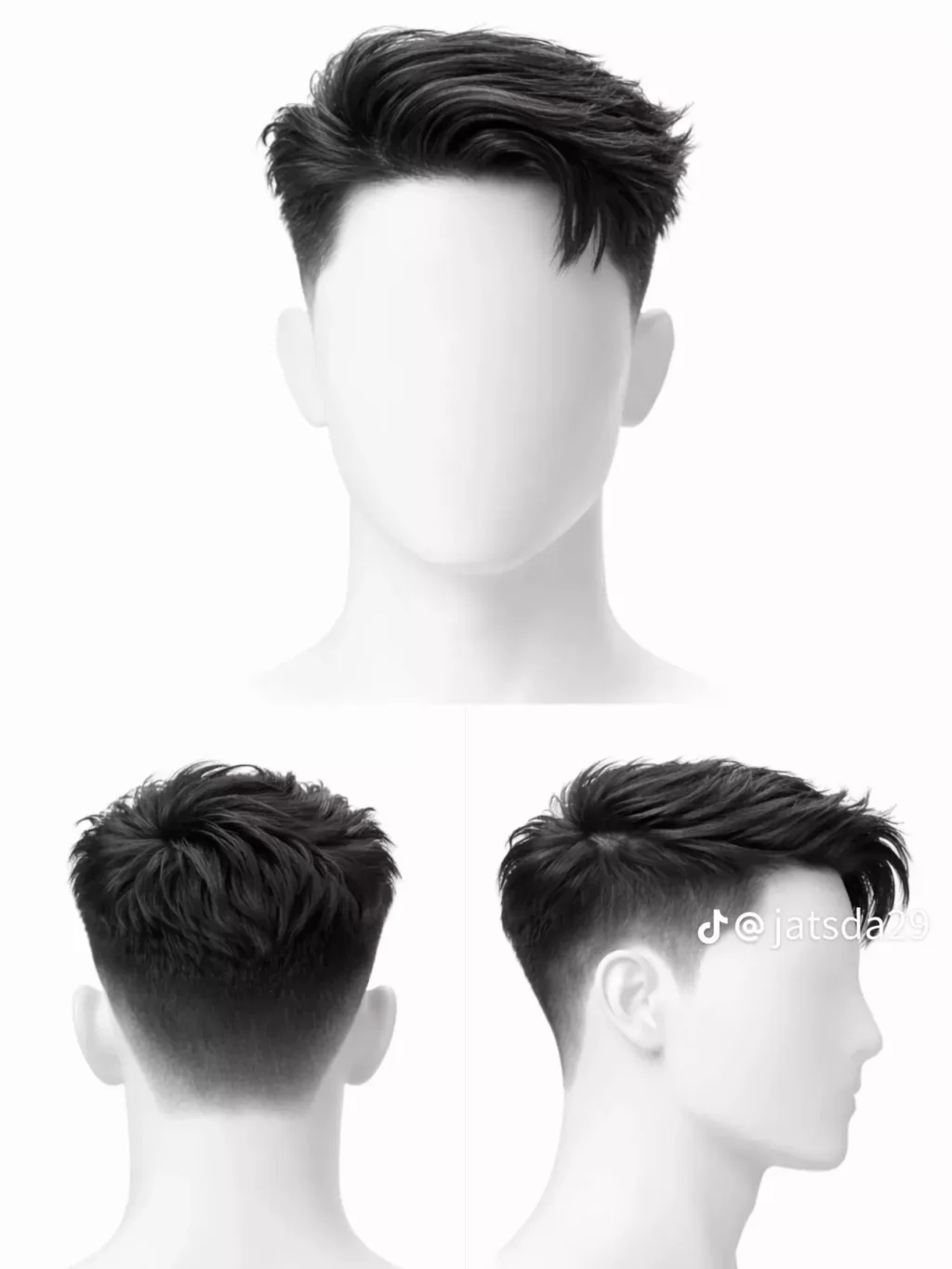 short straight skin fade men