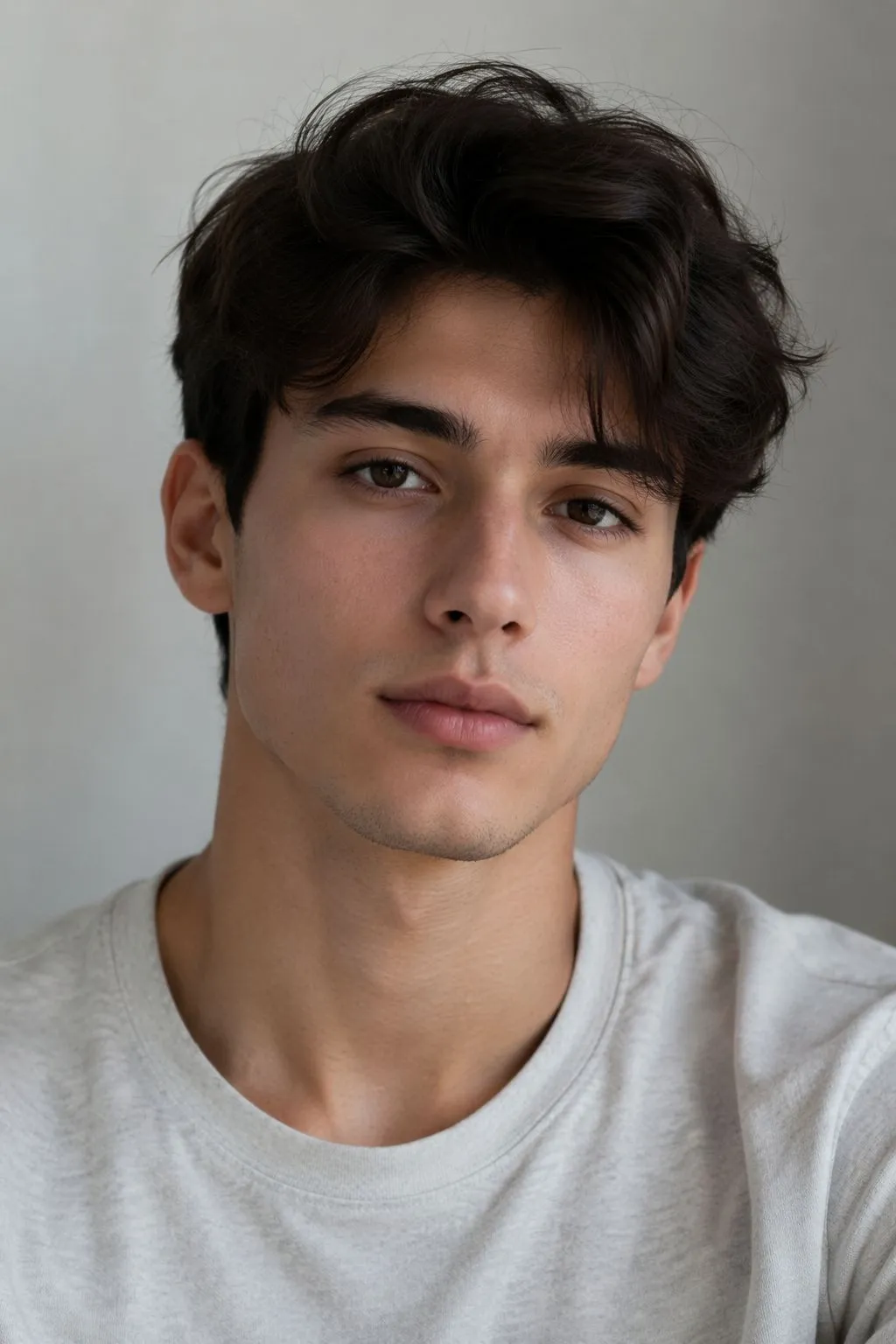 short straight swept hairstyle for men style 2