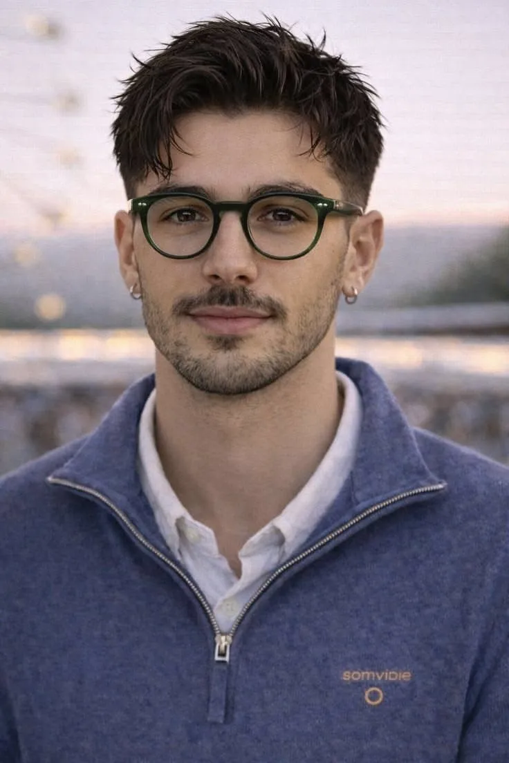 short textured straight fringe men style 6