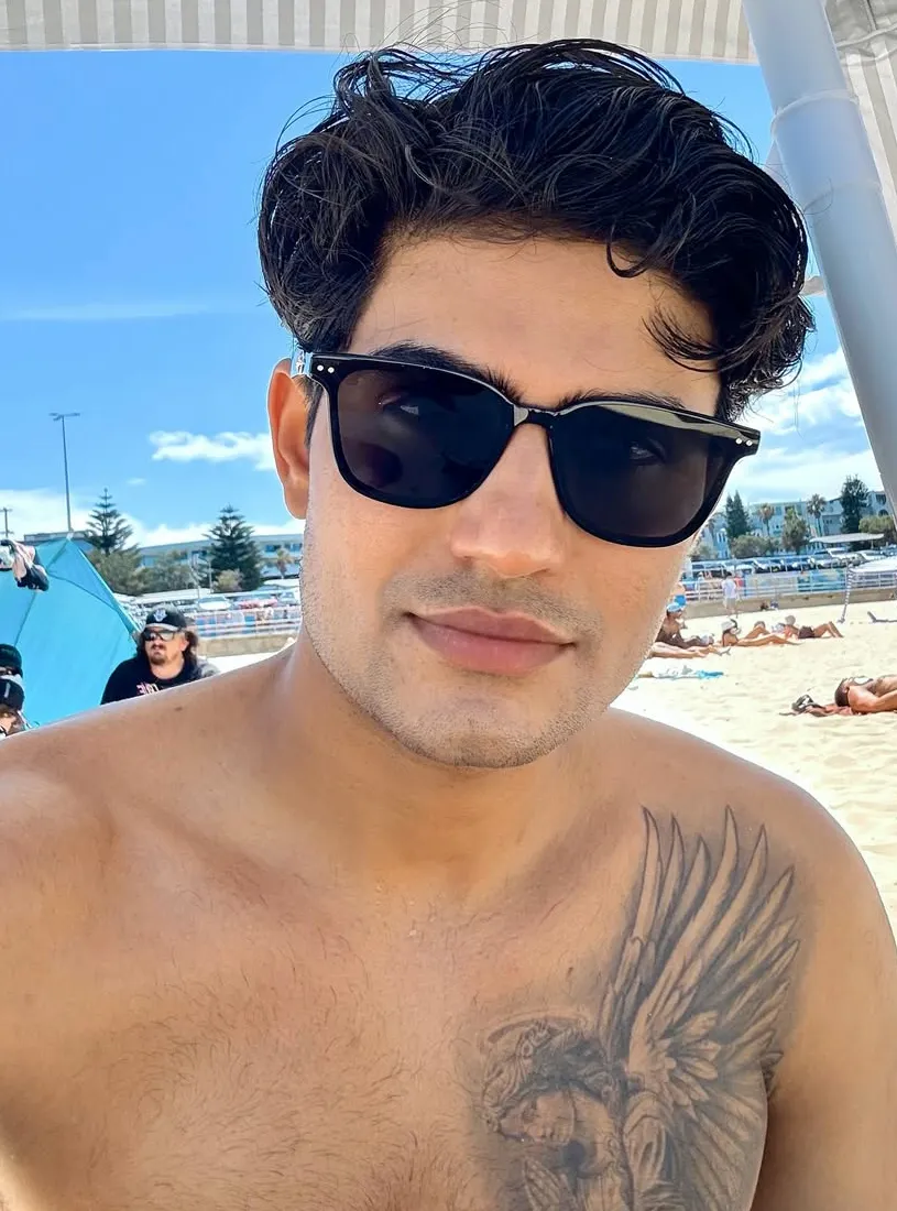 Shubman Gill fringe hairstyle front view
