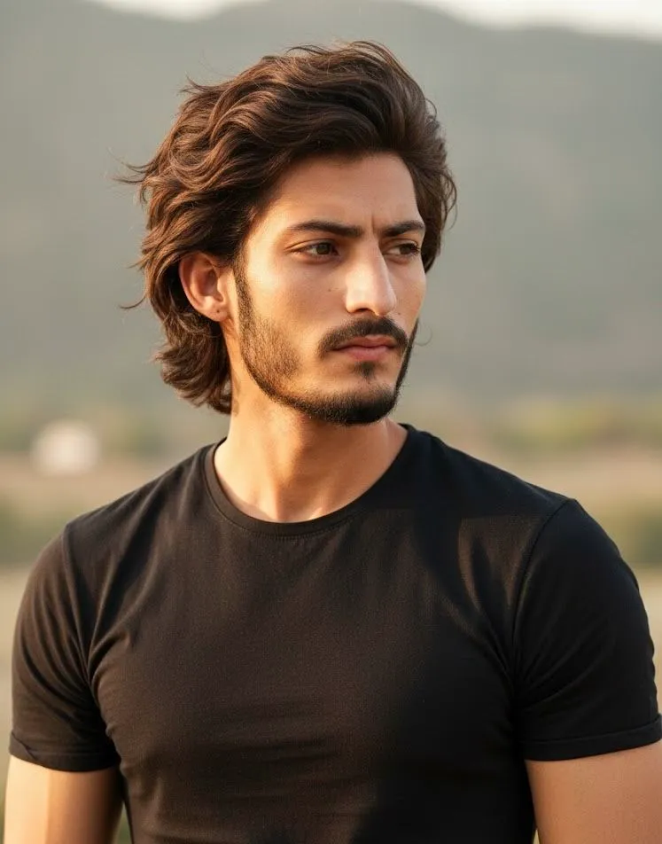 Long Hairstyles 37 slicked back long brown hair suit for men