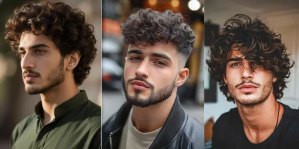 square face curly hairstyle men medium curly hair indian 2026