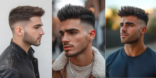 square face short hairstyle men faux hawk fade indian