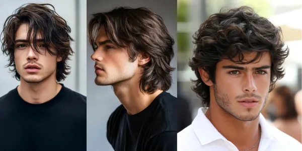 square face long hairstyles men tousled messy hair indian