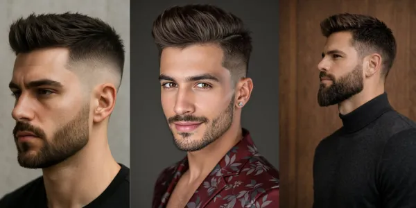 square face haircut men side part undercut professional indian