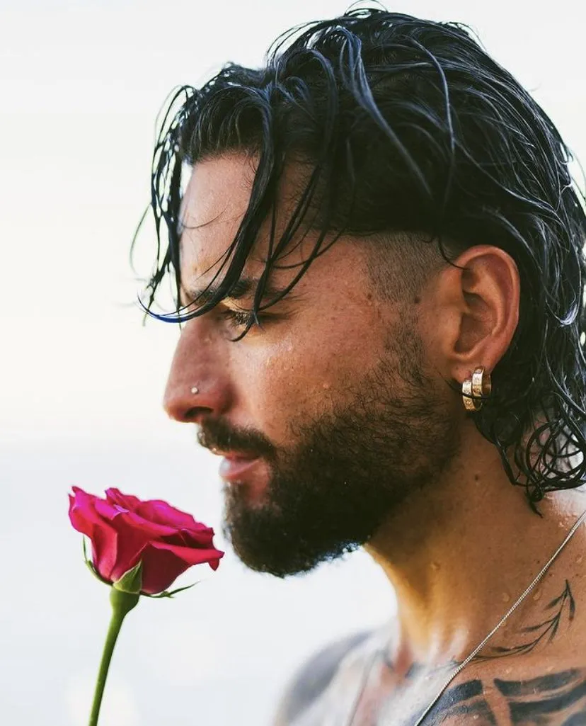 Long Hairstyles 29 swept back straight wavy long hair for men