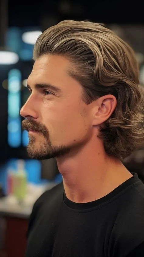 Long Hairstyles 26 swept back wavy layered long hair for men