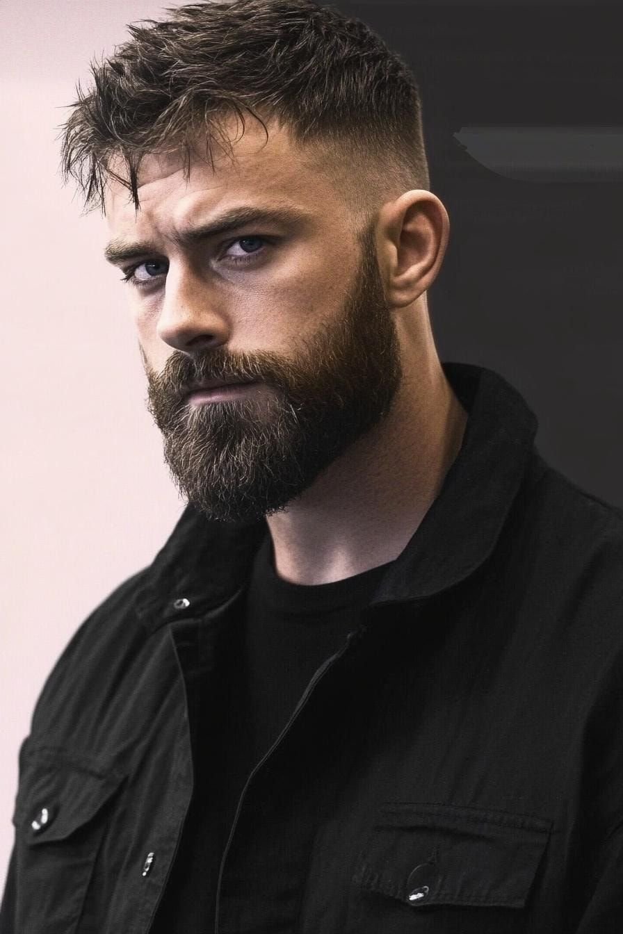 textured fringe crop hairstyles for receding hairline male
