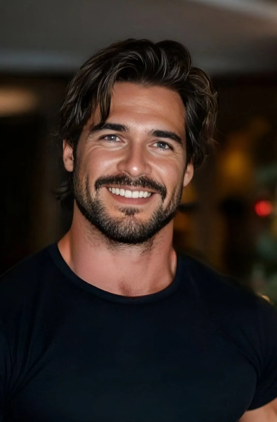Long Hairstyles 14 thick dark wavy long hair relaxed style for men