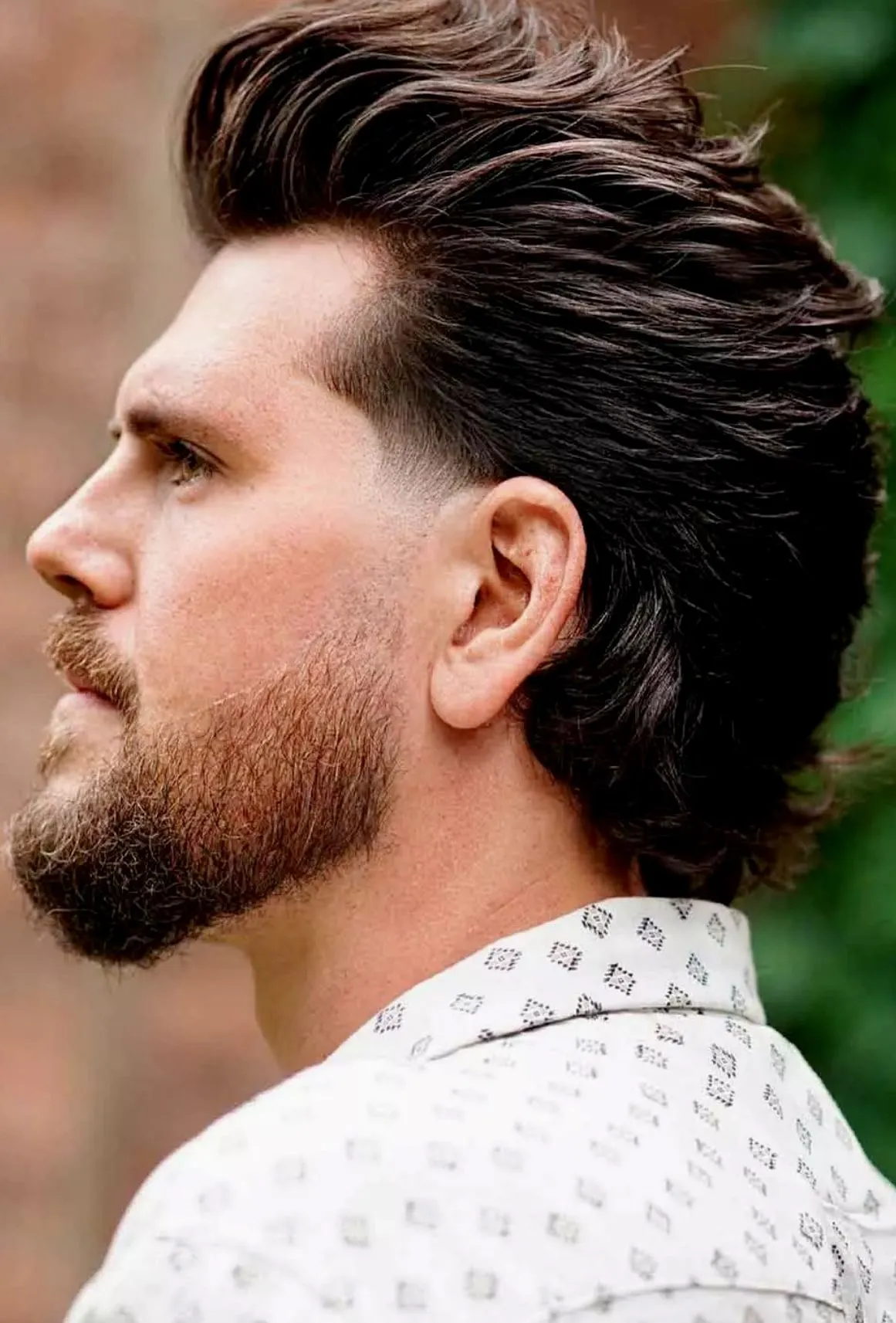 Long Hairstyles 81 thick slicked back mullet hairstyle for men