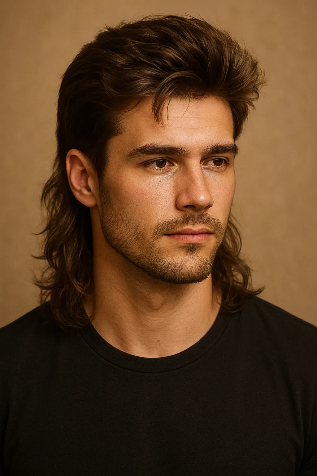 Long Hairstyles 74 thick wavy mullet hairstyle for men