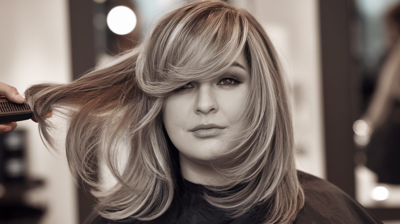 Long Layers with Side-Swept Bangs: The Ultimate Framing Technique