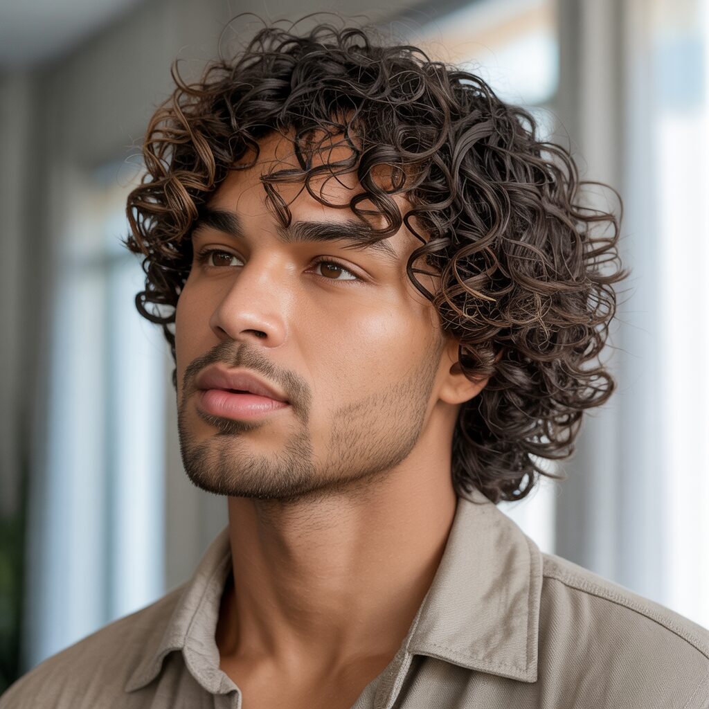 Longer Curly Styles with Volume