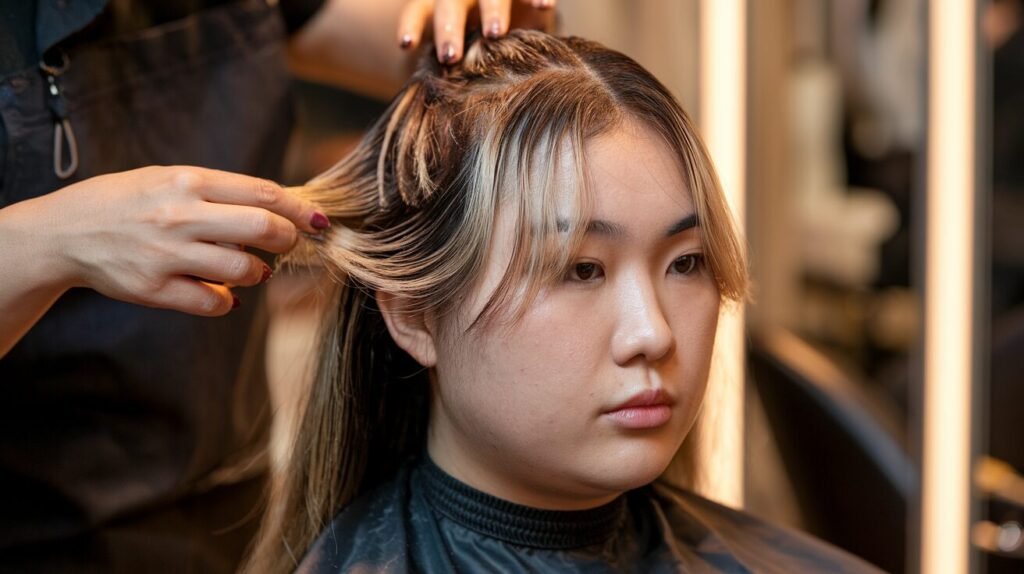 Face-Framing Highlights and Color Techniques