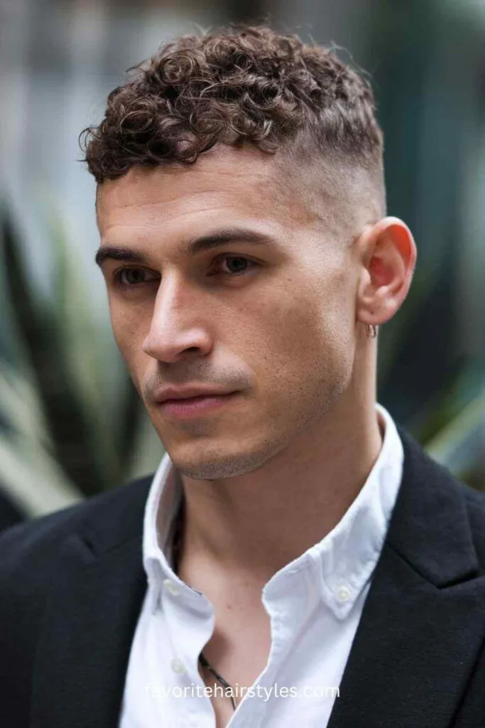 very long thick curly hairstyle for men
