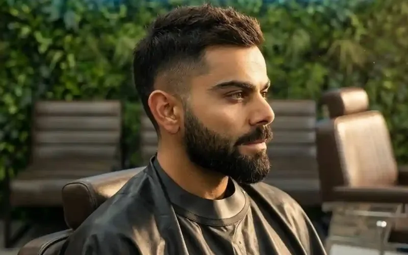 virat kohli ipl 2026 hairstyle razor fade textured quiff
