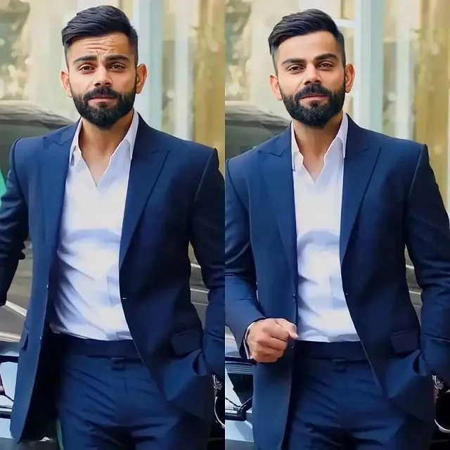 virat kohli side part deep fade formal hairstyle