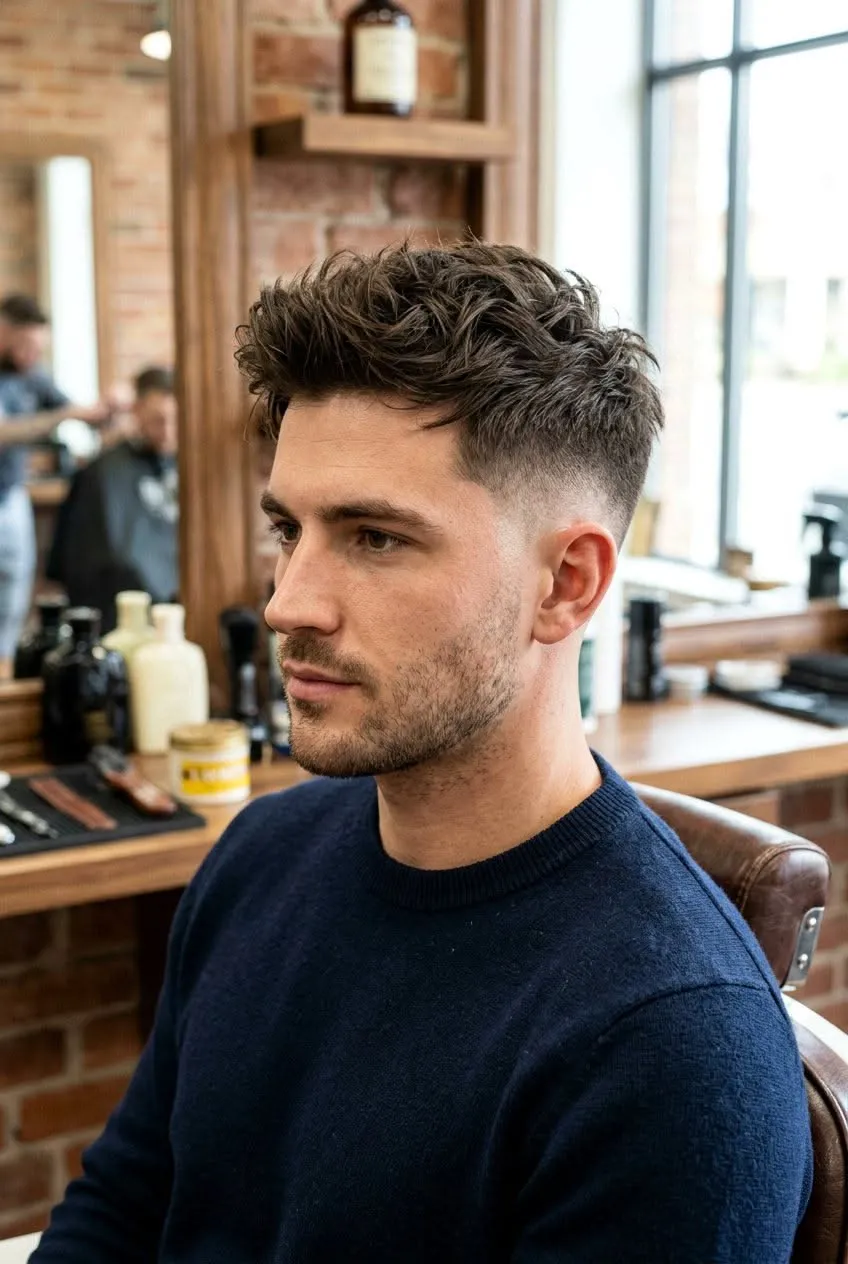 wavy brush up wavy hairstyles for men