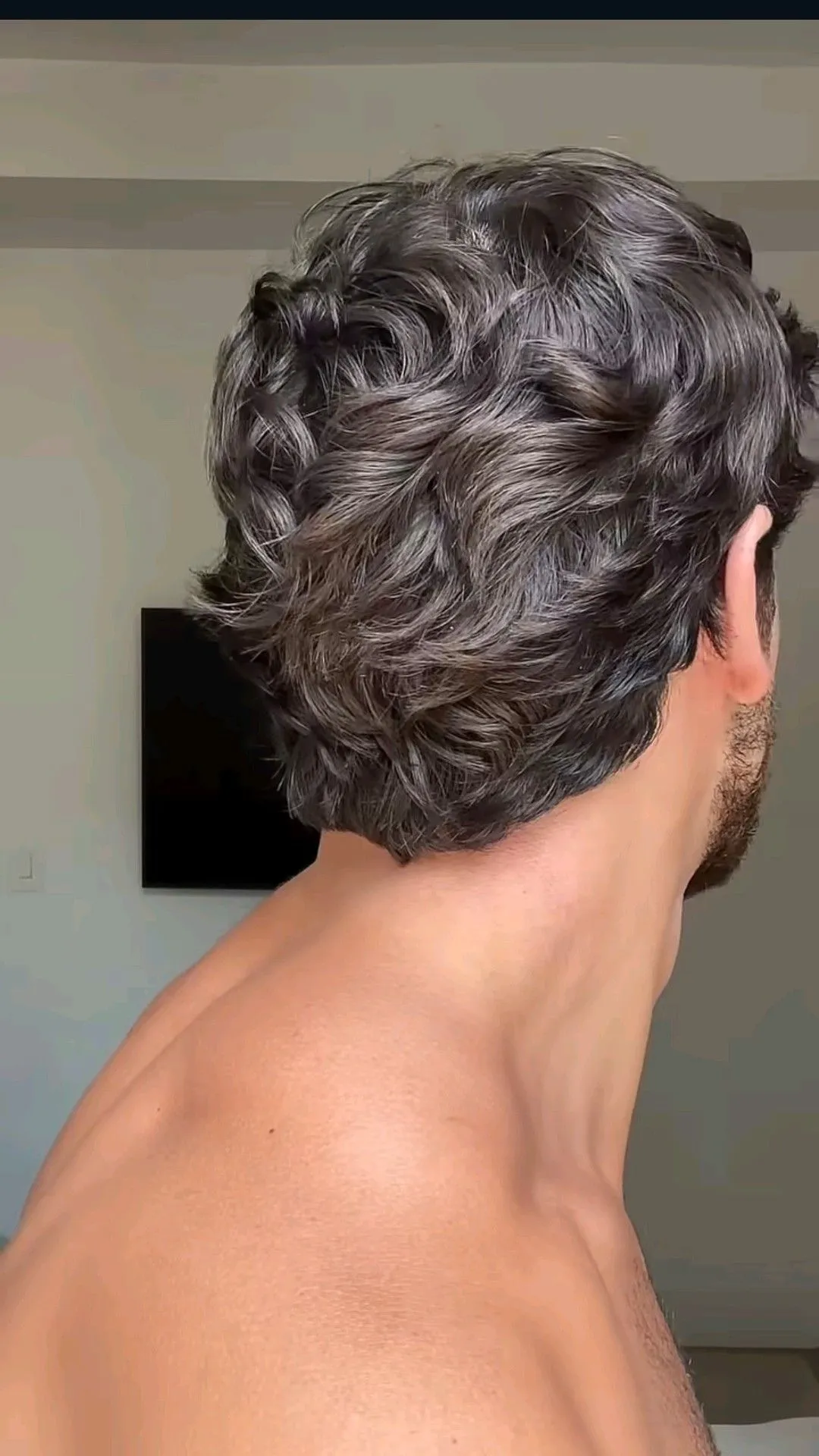 Long Hairstyles 84 wavy curly long hair back view for men