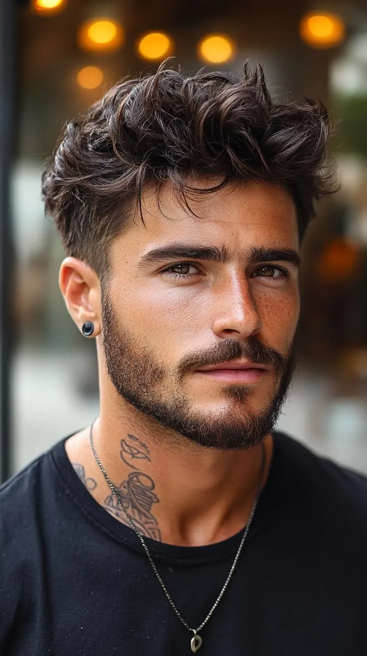 wavy high fade wavy hairstyles for men